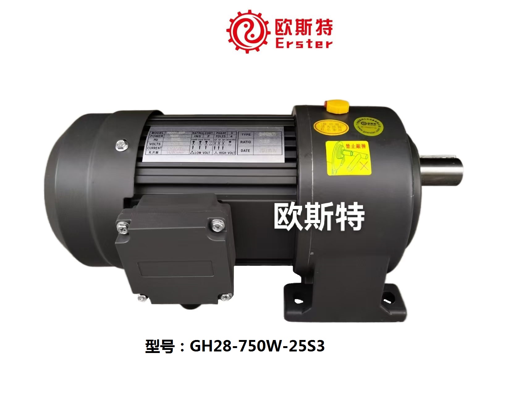 欧斯特减速电机GH28-750W-25S3小金刚齿轮减速电机