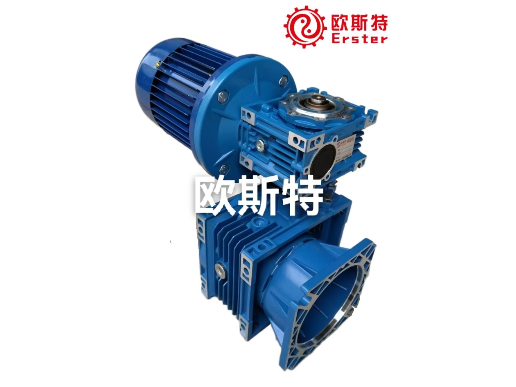 欧斯特减速电机NMRV63+NMRV40-300-0.37KW+FB双级蜗轮蜗杆减速电机